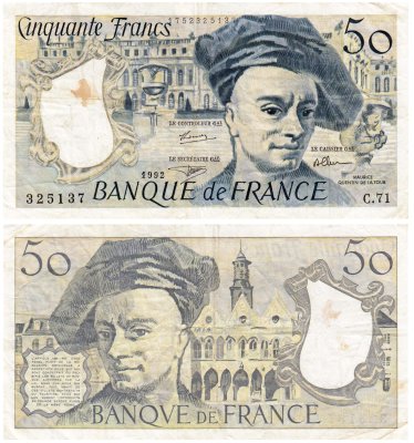 купить Франция 50 франков 1992 (Pick 152f)