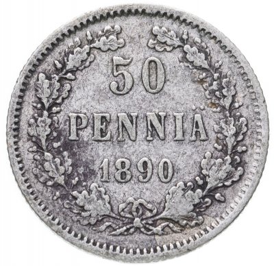 купить 50 пенни 1890 L, монета для Финляндии