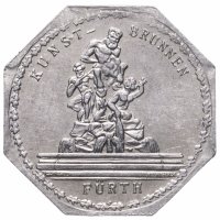 купить Германия (Нюрнберг) нотгельд 20 пфеннигов 1921 "фонтан Фюрт" трамвайный жетон