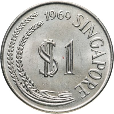 купить Сингапур 1 доллар (dollar) 1969