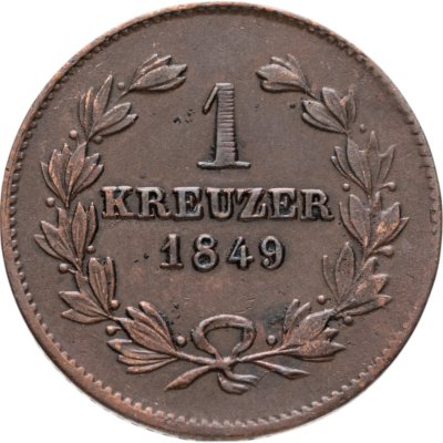 купить Германия, Баден 1 крейцер 1849