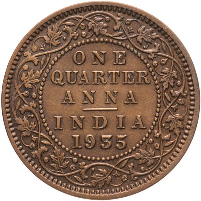 купить Индия (Британская) 1/4 анны (anna) 1935