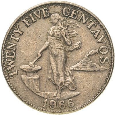 купить Филиппины 25 сентаво (centavos) 1958-1966, случайная дата