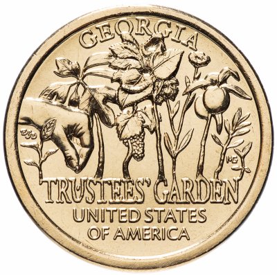 купить США 1 доллар (dollar) 2019 P "Американские инновации - Сад попечителей (Джорджия)"