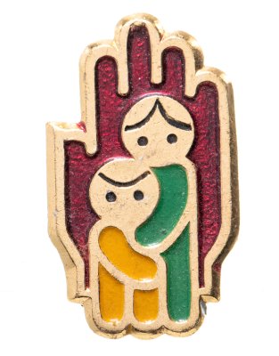 купить Значок "Детский фонд мира", алюминий, булавка. СССР, 1987г.