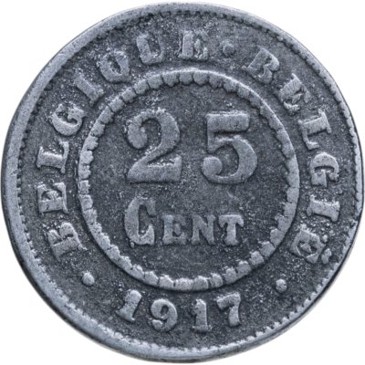 купить Бельгия 25 сантимов (centimes) 1917