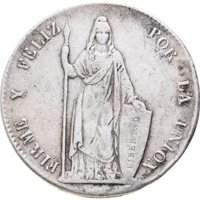 купить Перу 8 реалов (reales) 1847 MВ
