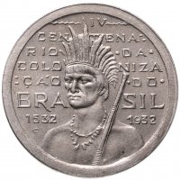 Купить Бразилия 100 рейс (reis) 1932 400 лет колонизации