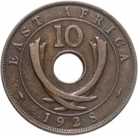 купить Британская Восточная Африка 10 центов 1928