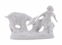 купить Статуэтка "Девочка с козой", фарфор, бисквит, СССР, 1960-1991 гг.