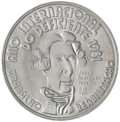 купить Португалия 100 эскудо (escudos) 1982 Международный год инвалидов