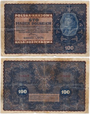 купить Польша 100 марок 1919