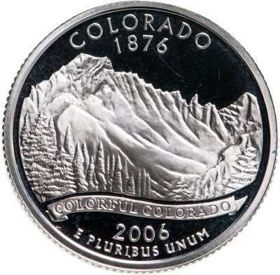 купить США 25 центов (квотер, 1/4 доллара, quarter dollar) 2006 "Колорадо (Colorado)"
