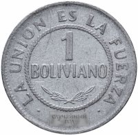 купить Боливия 1 боливиано (boliviano) 1987-2008, случайная дата