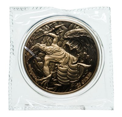 купить Самоа 20 центов (cents) 2022 "Боги Олимпа- Посейдон/ Знак зодиака- Рыбы" (в капсуле)