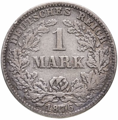 купить Германия 1 марка 1876 C знак монетного двора: "C" - Франкфурт-на-Майне