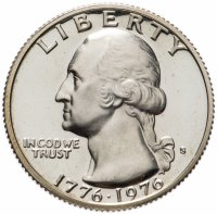 купить США 25 центов (квотер, 1/4 доллара, quarter dollar) 1976 "200 лет независимости США (барабанщик)" "S"