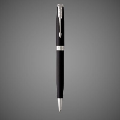 купить Шариковая ручка Parker Sonnet , Matte Black CT, стержень: M, цвет чернил: black , в подарочной упаковке, Лаки и смолы: лак, латунь, нержавеющая сталь, палладий, позолота, 2026 г.