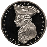 Купить ФРГ Германия 5 марок (mark) 1986 "Фридрих II Великий, 200 лет со дня смерти", F