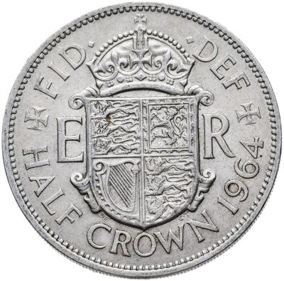 купить Великобритания 1/2 кроны (crown) 1964