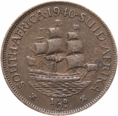 купить ЮАР 1/2 пенни (penny) 1940