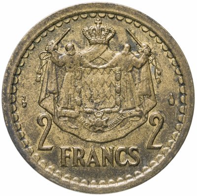 купить Монако 2 франка (francs) 1945