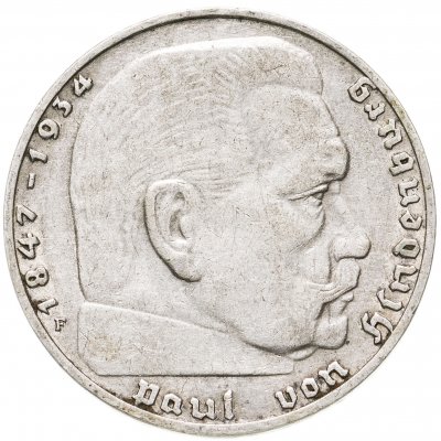 купить Германия Третий рейх 2 рейхсмарки (reichsmark) 1937