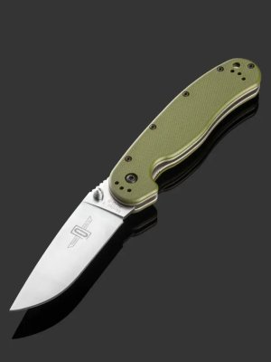купить Складной нож Ontario RAT-1 (O8848FG), сталь AUS-8 Satin, рукоять Foliage Green GRN