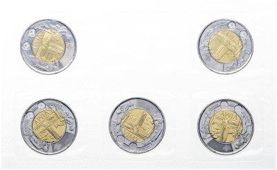 купить Канада 2 доллара 2017 набор из 5-ти монет "100 лет Битве при Вими" в буклете