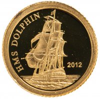 Купить Токелау 5 долларов 2012 "корабль HMS Dolphin"