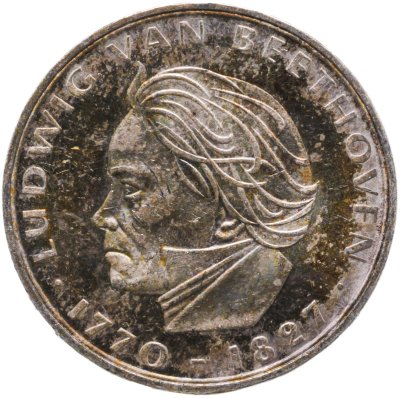 купить Германия 5 марок (deutsche mark) 1970 "200 лет со дня рождения Людвига ван Бетховена"