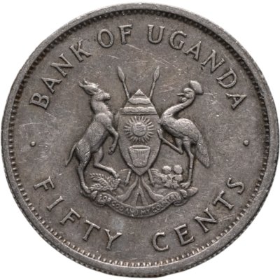 купить Уганда 50 центов (cents) 1976