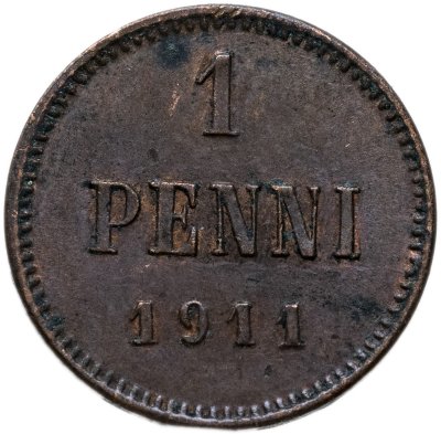купить 1 пенни (penni) 1911 Российская Финляндия