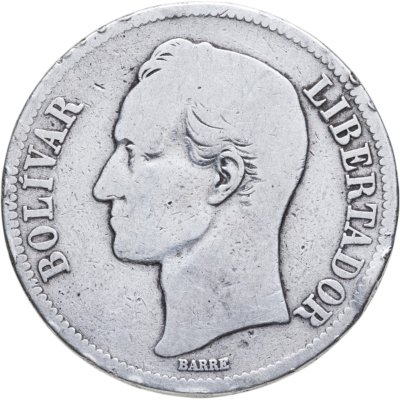 купить Венесуэла 5 боливаров (bolivares) 1921