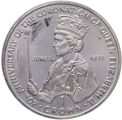 купить Гибралтар 1 крона (crown) 1993 "40 лет коронации Елизаветы II"