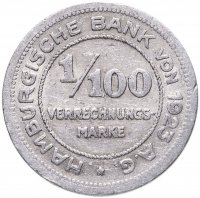 купить Германия (Гамбург) нотгельд 1 пфенниг (1/100 марки) 1923