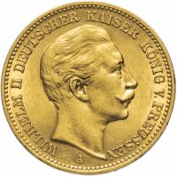 Купить Германия (Пруссия) 20 марок 1895 "А"