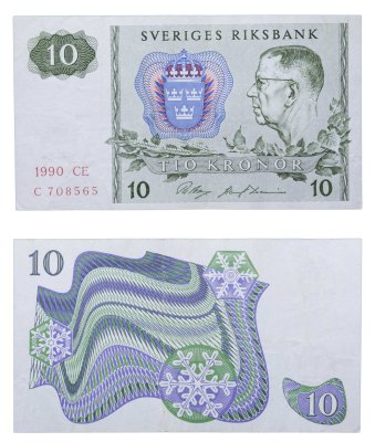 купить Швеция 10 крон 1990