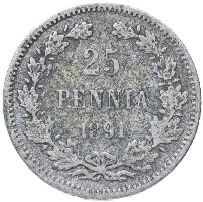 купить 25 пенни (pennia) 1891 L