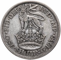 Купить Великобритания 1 шиллинг (shilling) 1936