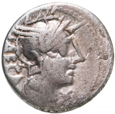 купить Римская Республика, М.Порций Лека, 125 год до Р.Х., Денарий.