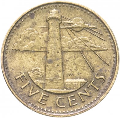 купить Барбадос 5 центов (cents) 2007-2019 магнетик, случайная дата