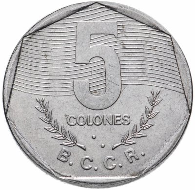 купить Коста-Рика 5 колонов (colones) 1983-1993, случайная дата