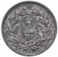 купить Швейцария 2 раппена (rappen) 1944