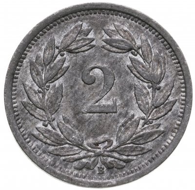 купить Швейцария 2 раппена (rappen) 1944