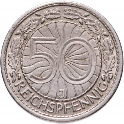 купить Германия 50 рейхспфеннигов (reichspfennig) 1928 J