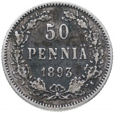 купить 50 пенни 1893 L, монета для Финляндии