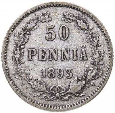 купить 50 пенни 1893 L, монета для Финляндии