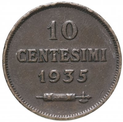 купить Сан-Марино 10 чентезимо 1935