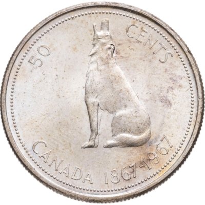 купить Канада 50 центов (cents) 1967 100 лет Конфедерации Канада